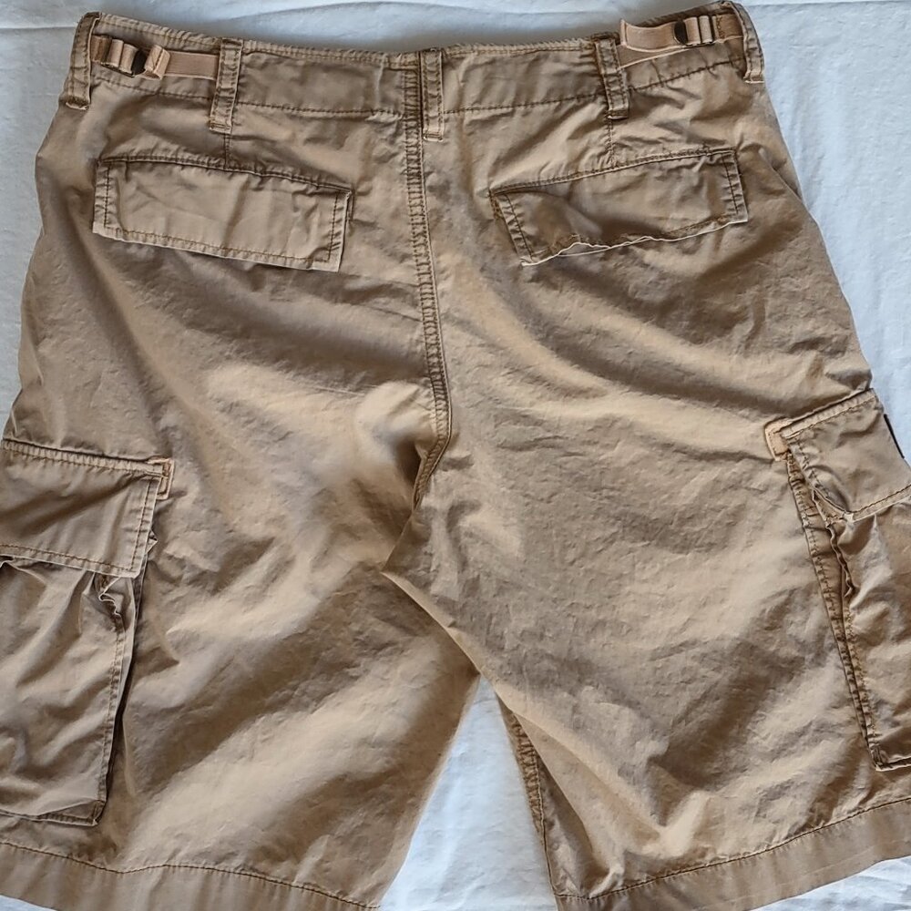 Denim & Supply Ralph Lauren Cargo Shorts Mens 31 Tan Military USRL 11" Inseam - Picture 9 of 14